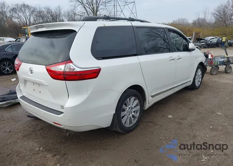 2017 Toyota Sienna Xle Premium 7 Passenger z USA, uszkodzony, nr VIN 5TDDZ3DC7HS150225